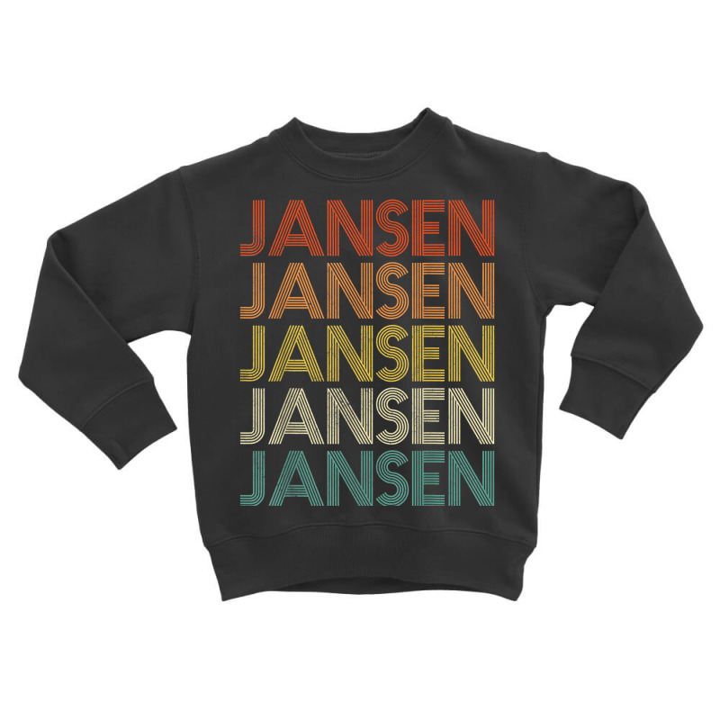 Jansen Vintage Retro T Shirt Toddler Sweatshirt | Artistshot