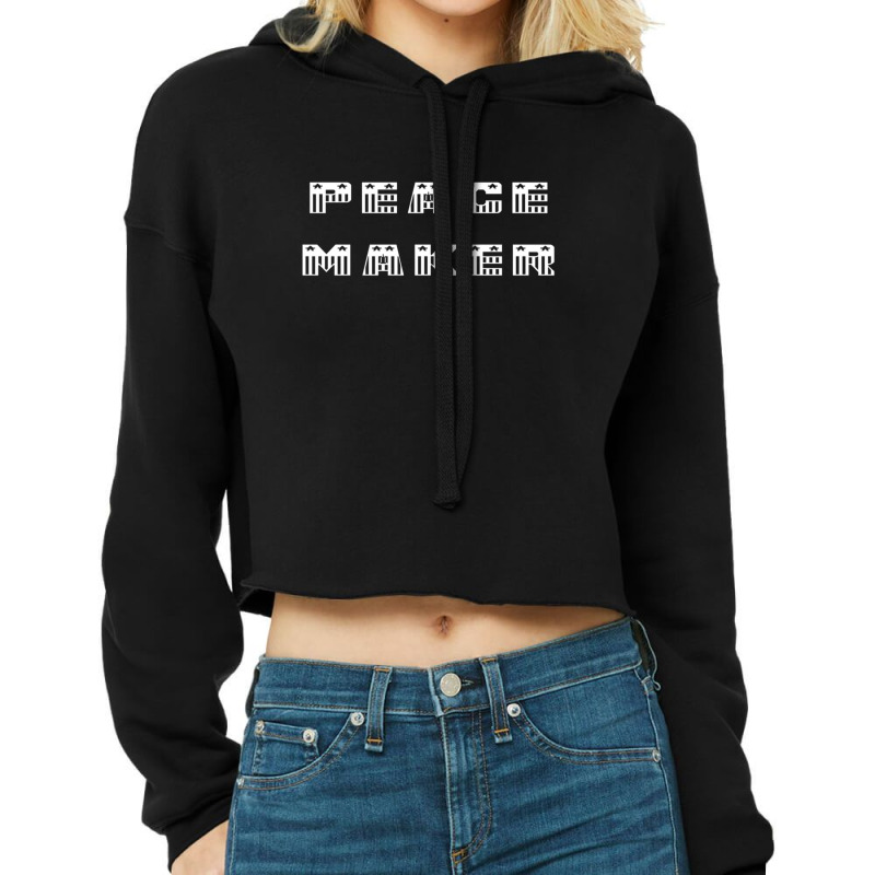 Vigilante Peacemaker Simple Design Peace Maker Cropped Hoodie | Artistshot