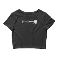 Bass Guitar Player Heartbeat Musical Instruments Crop Top | Artistshot