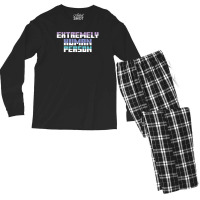 Extremely Human Person   (1) Men's Long Sleeve Pajama Set | Artistshot