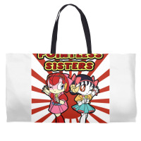 Pointless Sisters English Text   Samurai Pizza Cats Weekender Totes | Artistshot