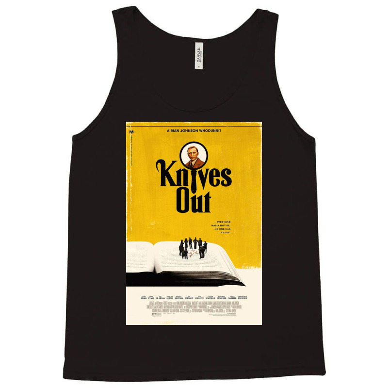 Knives Out Film Movie Poster Tank Top by adamaruse | Artistshot