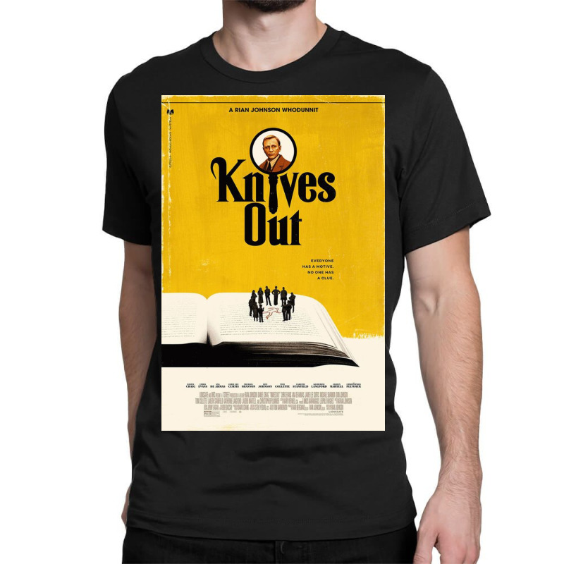 Knives Out Film Movie Poster Classic T-shirt by adamaruse | Artistshot