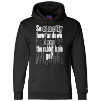 Take The Red Pill (dark Background Only) Champion Hoodie | Artistshot