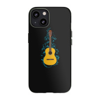 Classical Acoustic Guitar Flowering Vines Iphone 13 Case | Artistshot