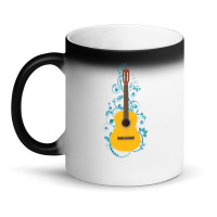 Classical Acoustic Guitar Flowering Vines Magic Mug | Artistshot