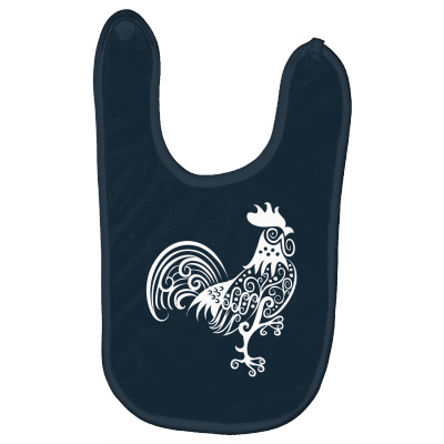 Rooster Pattern Ornament Baby Bibs Designed By Icang Waluyo