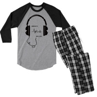 Cool-music-is-my-life-pen Men's 3/4 Sleeve Pajama Set | Artistshot