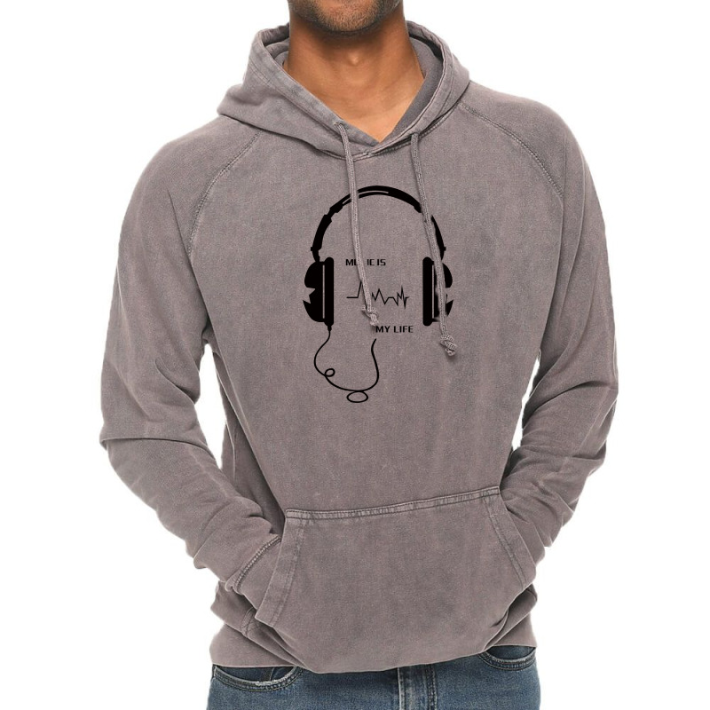 Cool-music-is-my-life-pen Vintage Hoodie by dodory | Artistshot