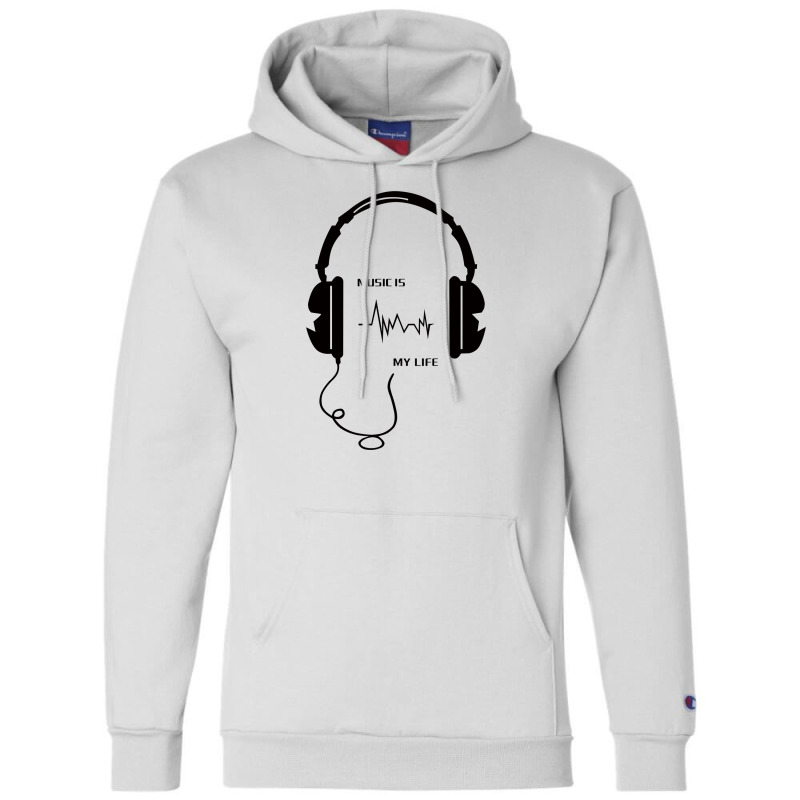 Cool-music-is-my-life-pen Champion Hoodie by dodory | Artistshot