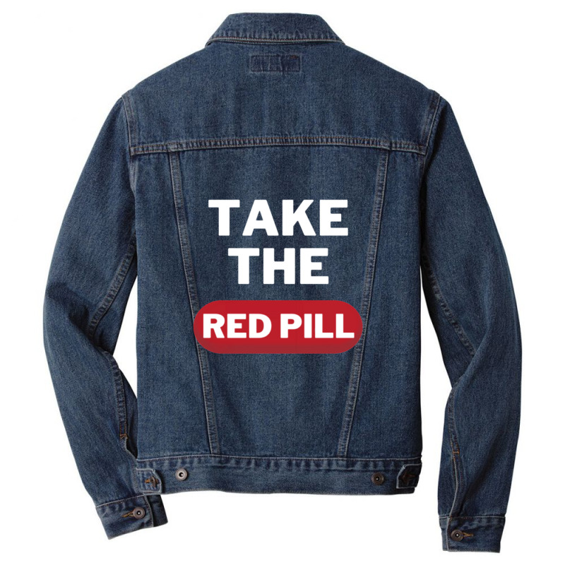 Take The Red Pill 7 Men Denim Jacket | Artistshot