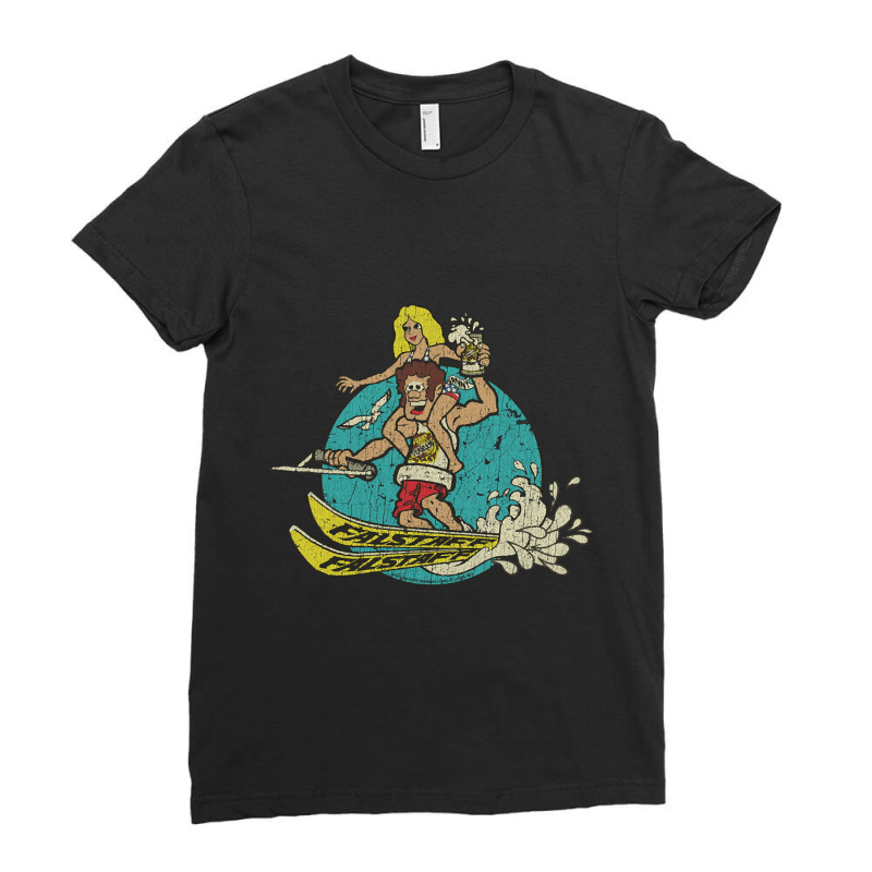 Trending Falstaff Beer Fearless & Fannie Water Ski Ladies Fitted T-Shirt by Ledford Leslie | Artistshot