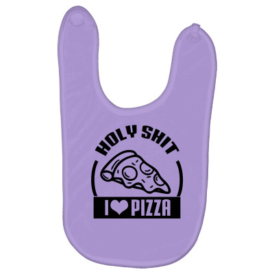 I Love Pizza Tee Baby Bibs Designed By Icang Waluyo