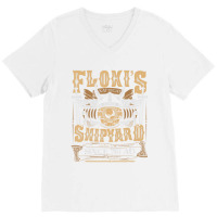 Hot Trend Flokis Shipyard Kattegat Since 793 Ad Norse Mythology V-neck Tee | Artistshot