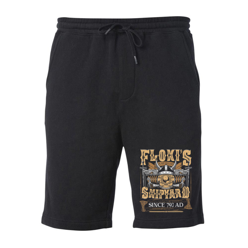 Hot Trend Flokis Shipyard Kattegat Since 793 Ad Norse Mythology Fleece Short | Artistshot