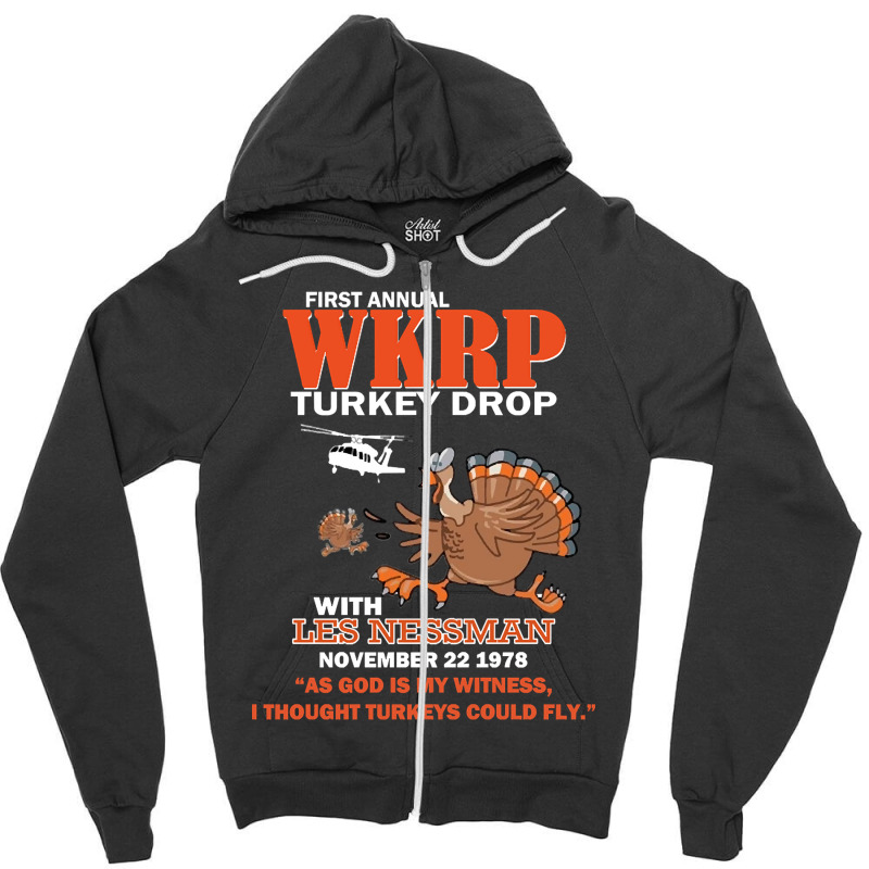 Limited Edition First Annual Wkrp Zipper Hoodie | Artistshot