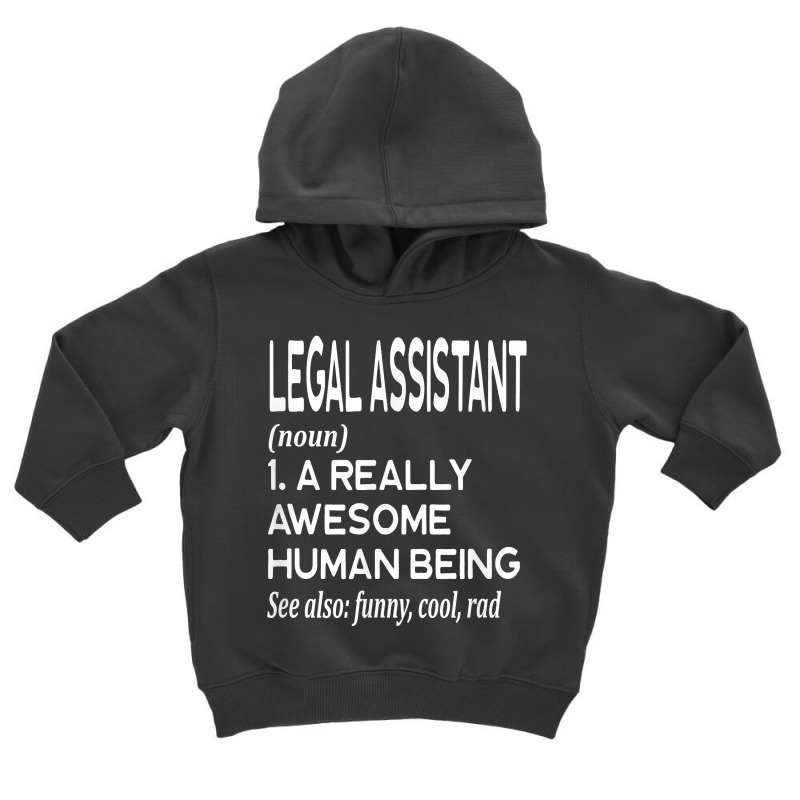 Legal Assistant Definition Funny Litigation Lawyer Law Firm T Shirt Toddler Hoodie by xq8pjbeamer | Artistshot