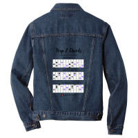 Guitar Chords Drop 2 Dominant 7 Flat Five Men Denim Jacket | Artistshot