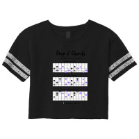 Guitar Chords Drop 2 Dominant 7 Flat Five Scorecard Crop Tee | Artistshot