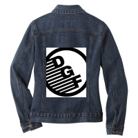 Black And White Graphic Tee Ladies Denim Jacket | Artistshot