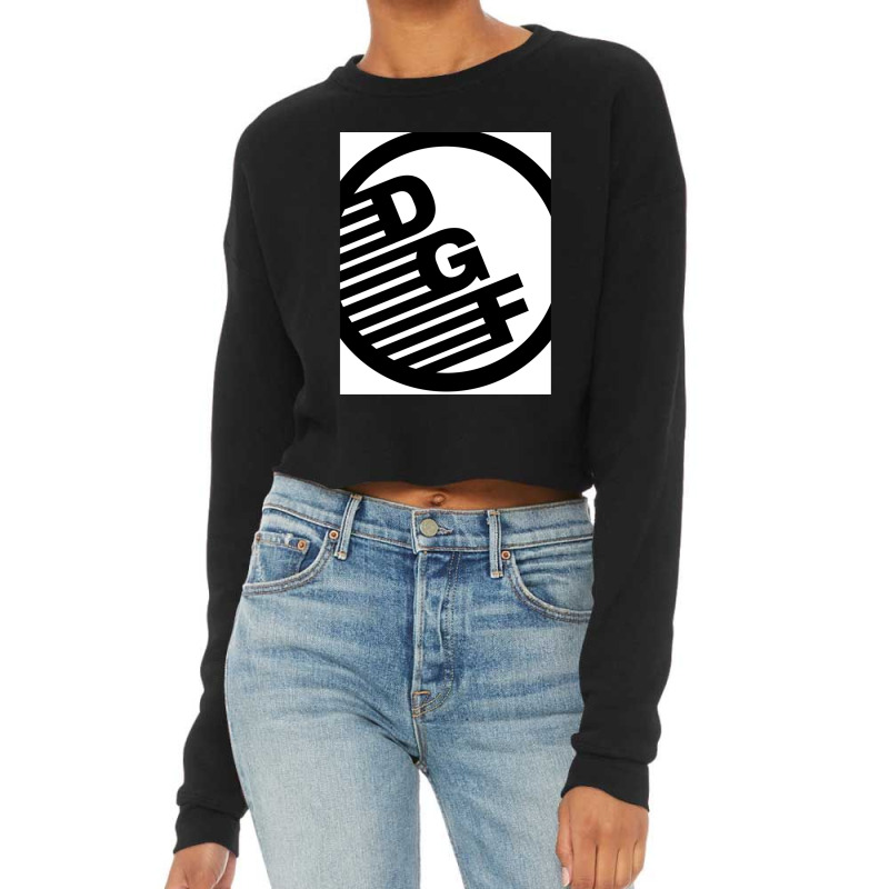 Black And White Graphic Tee Cropped Sweater by CharlesZacharias | Artistshot