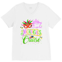 Mardi Gras Cruise Cruising Mask Cruise Ship T Shirt V-neck Tee | Artistshot