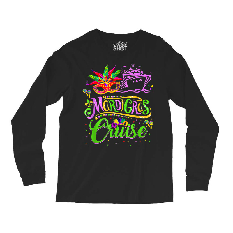 Mardi Gras Cruise Cruising Mask Cruise Ship T Shirt Long Sleeve Shirts | Artistshot