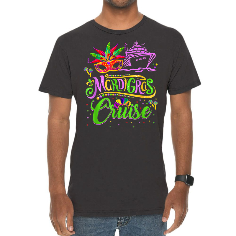 Mardi Gras Cruise Cruising Mask Cruise Ship T Shirt Vintage T-shirt | Artistshot