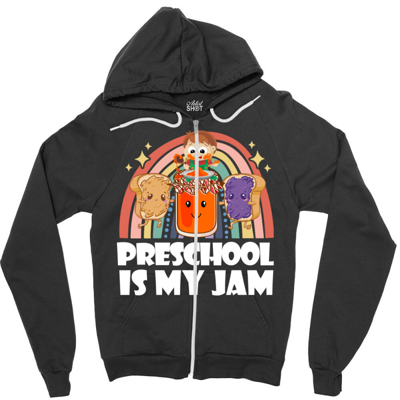 Team Preschool Is My Jam Rainbow Cute Pre K Teacher Student Zipper Hoodie | Artistshot