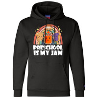 Team Preschool Is My Jam Rainbow Cute Pre K Teacher Student Champion Hoodie | Artistshot