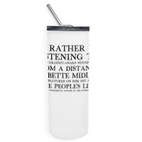 I'd Rather Be Listening To From A Distance 90s Aesthetic Design Gift Skinny Tumbler | Artistshot