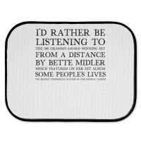 I'd Rather Be Listening To From A Distance 90s Aesthetic Design Gift Rear Car Mat | Artistshot