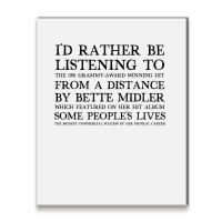 I'd Rather Be Listening To From A Distance 90s Aesthetic Design Gift Metal Print Vertical | Artistshot