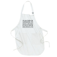 I'd Rather Be Listening To From A Distance 90s Aesthetic Design Gift Full-length Apron | Artistshot