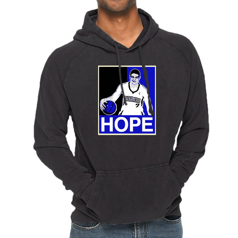 Jimmer Fredette Sacramento Basketball Hope Vintage Hoodie by sayuti | Artistshot