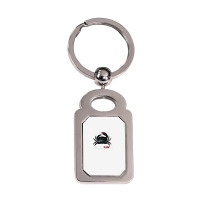 Carcinisation The Movie 1 Silver Rectangle Keychain | Artistshot