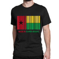 Made In Guinea Bissau Flag Barcode T Shirt Classic T-shirt | Artistshot