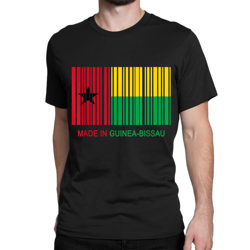 Made In Guinea Bissau Flag Barcode T Shirt Classic T-shirt | Artistshot