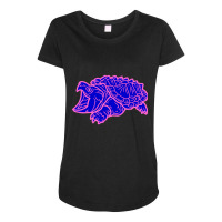 Trending Alligator Snapping Turtle - Reptile - Wildlife - Cute Turtle Maternity Scoop Neck T-shirt | Artistshot