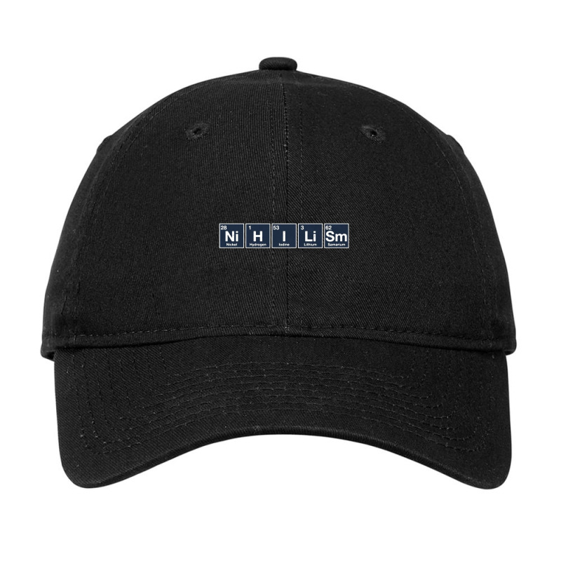 Nihilism Goth Geek Science Philosophy Adjustable Cap by sayuti | Artistshot