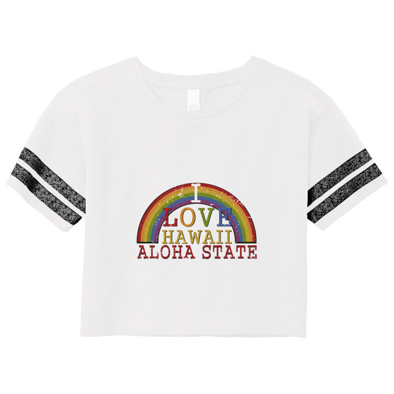 Aloha State Hawaii   Aloha State Scorecard Crop Tee by kudunakam | Artistshot