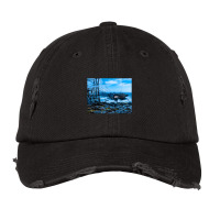 Rope Foot Bridge From Plateau To Rock Island Blue Vintage Cap | Artistshot