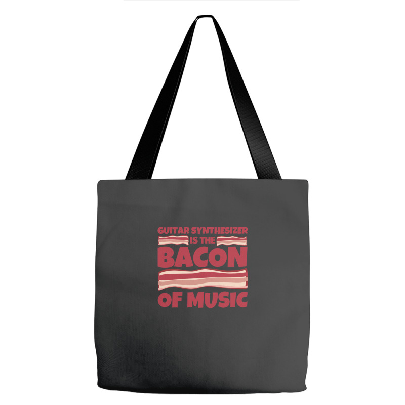 Guitar Synthesizer Gifts  Bacon Of Music 1 Tote Bags | Artistshot