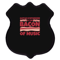 Guitar Synthesizer Gifts  Bacon Of Music 1 Shield Patch | Artistshot