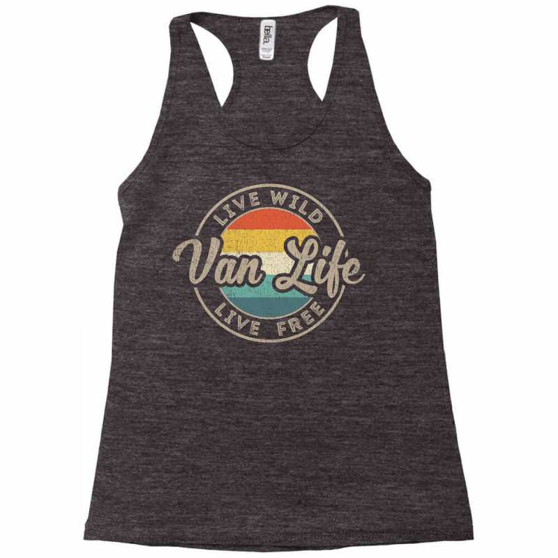 Van Life Clothing Retro Vintage Van Dwellers Vanlife Nomads Racerback Tank by home12 | Artistshot