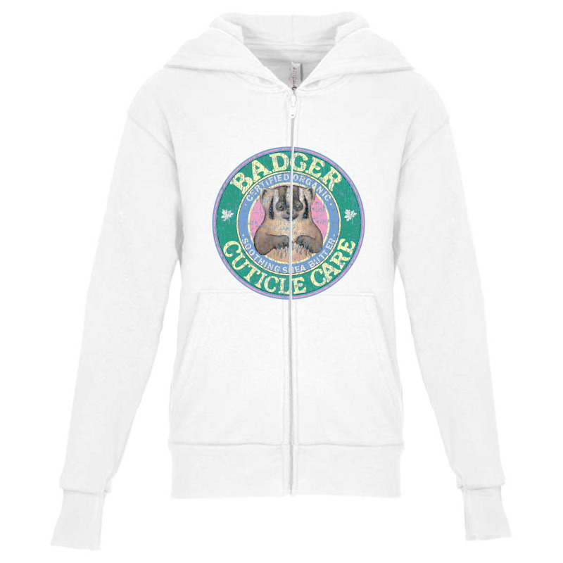 Badger Cuticle Care   Badger Youth Zipper Hoodie | Artistshot