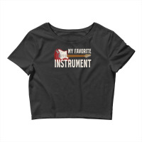 Guitar Player Rock Music Instrument Bass Guitar Crop Top | Artistshot