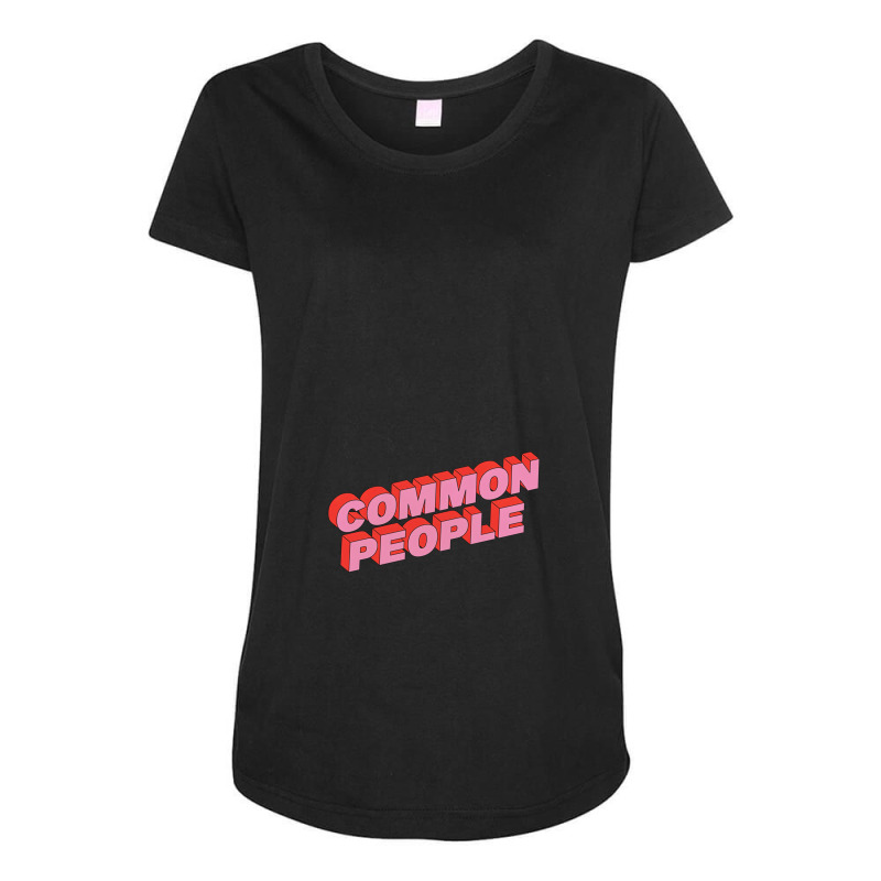 Common People Maternity Scoop Neck T-shirt by RogerHunnell | Artistshot