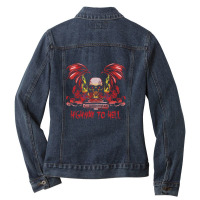 Highway To Hell  Colour 1 Ladies Denim Jacket | Artistshot