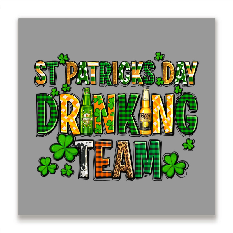 St Patricks Day Drinking Team Metal Print Square | Artistshot